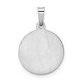 thumbnail image 4 of FJC Finejewelers 14 kt White Gold Polished and Satin Hollow St Michael Medal Charm 21 mm x 14 mm, 4 of 6