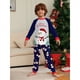 thumbnail image 4 of Pijamas navideños 2025 para familia, adultos, padres, madres, niños, bebés, top, pantalones, conjunto de atuendo a juego, pijamas, ropa de casa, ropa para perros, 4 of 5