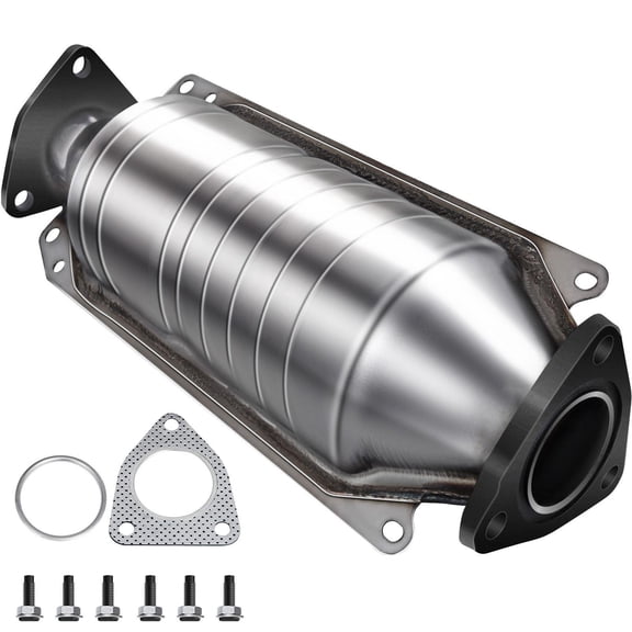 Direct Fit High Flow Catalytic Converter for 1998-2002 Honda Accord 2.3L Stainless Steel Exhaust Pipe with Flange Gasket OBD III Compliant