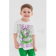 thumbnail image 2 of Disney Pixar Lightyear Buzz Lightyear Little Boys T-Shirt and Mesh Shorts Outfit Set Toddler to Big Kid, 2 of 5
