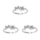 thumbnail image 2 of Anillo abierto Minnieouse con letras mayúsculas anillos de compromiso cobre circonita Type4 NO4, 2 of 6