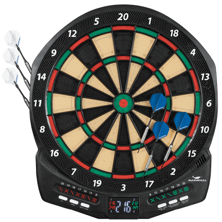 Narwhal Diablo Electronic Dartboard Set with Cricket (Best Cheap Electronic Dart Board)