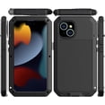 thumbnail image 2 of Compatiable with iPhone 15 Plus Case,360 Full Body Protective Cover Heavy Duty Shockproof Tough Armour Aluminum Alloy Metal Case with Silicone Built-in Screen Protector, 2 of 9