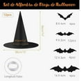 thumbnail image 4 of Shengyu Halloween Decoration Essential Witch Hats For Women Simply Pin To Pull Rope Out Of Top Of Hat type2, 4 of 6