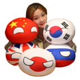 thumbnail image 2 of 10-40cm Polandball Plush Doll Countryball USSR USA FRANCE RUSSIA UK JAPAN GERMANY CANANDA ITALY Country Ball Toy Plush PendantRussiaabout 30cm Deng Xun unisex, 2 of 2
