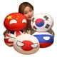 thumbnail image 2 of 10-40cm Polandball Plush Doll Countryball USSR USA FRANCE RUSSIA UK JAPAN GERMANY CANANDA ITALY Country Ball Toy Plush PendantItaly10cm pendant Deng Xun unisex, 2 of 2