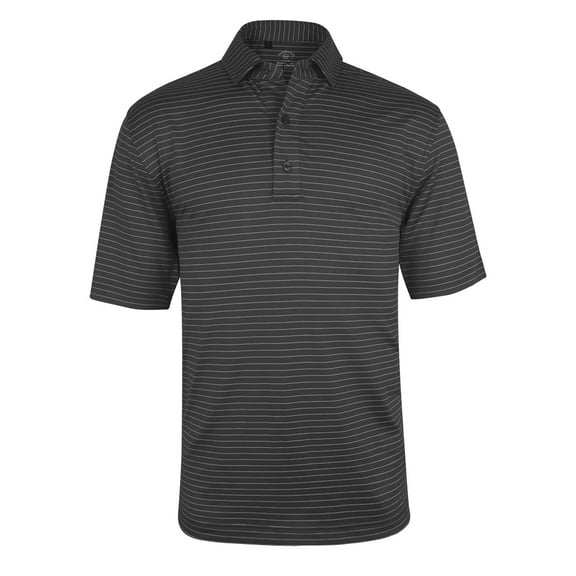 Monterey Club Men's Microfiber Track Stripe Fashion Tailored Collar Short sleeve Sport Golf Polo Shirt #3646
