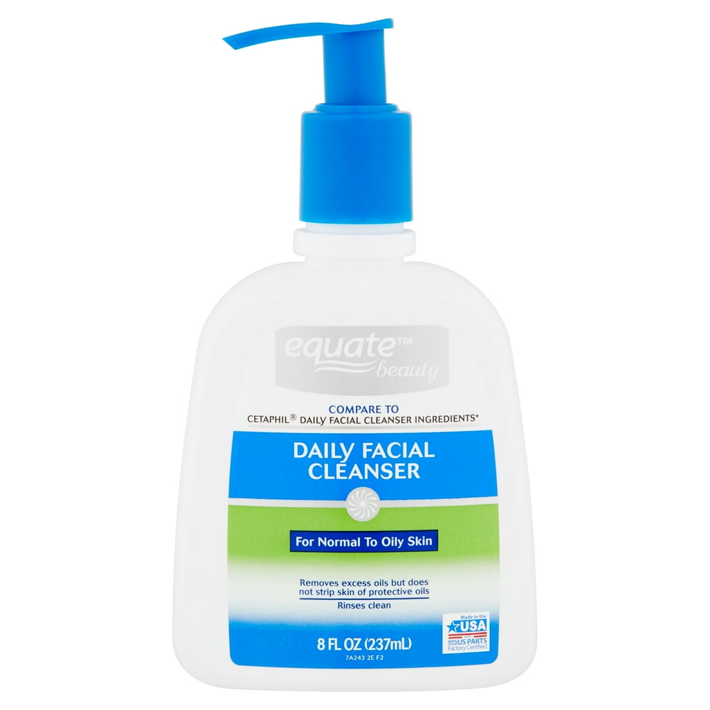 Equate Beauty Daily Facial Cleanser for Normal to Oily Skin, 8 fl oz
