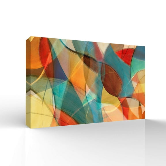 Wall26-Canvas Wall Art-Abstract Colorful Lines-Giclee Painting Wall Art for Bedroom Living Room Home Decoration - 32x48 inches
