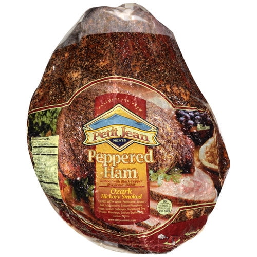 Petit Jean Meats Ozark Hickory Smoked Peppered Ham, 1416 lb Walmart