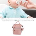 thumbnail image 3 of Baby Diaper Bag Foldable Multifunctional Baby Diaper Backpack with USB Charging Port for Travel, 3 of 7