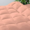 thumbnail image 6 of D.N.G. BEDDINGS Deluxe All Seasons Twin/Twin XL Size 800 Thread Count, Solid Peach Down Alternative 5 Piece Box Design Comforter Set 100% Egyptian Cotton, 6 of 6