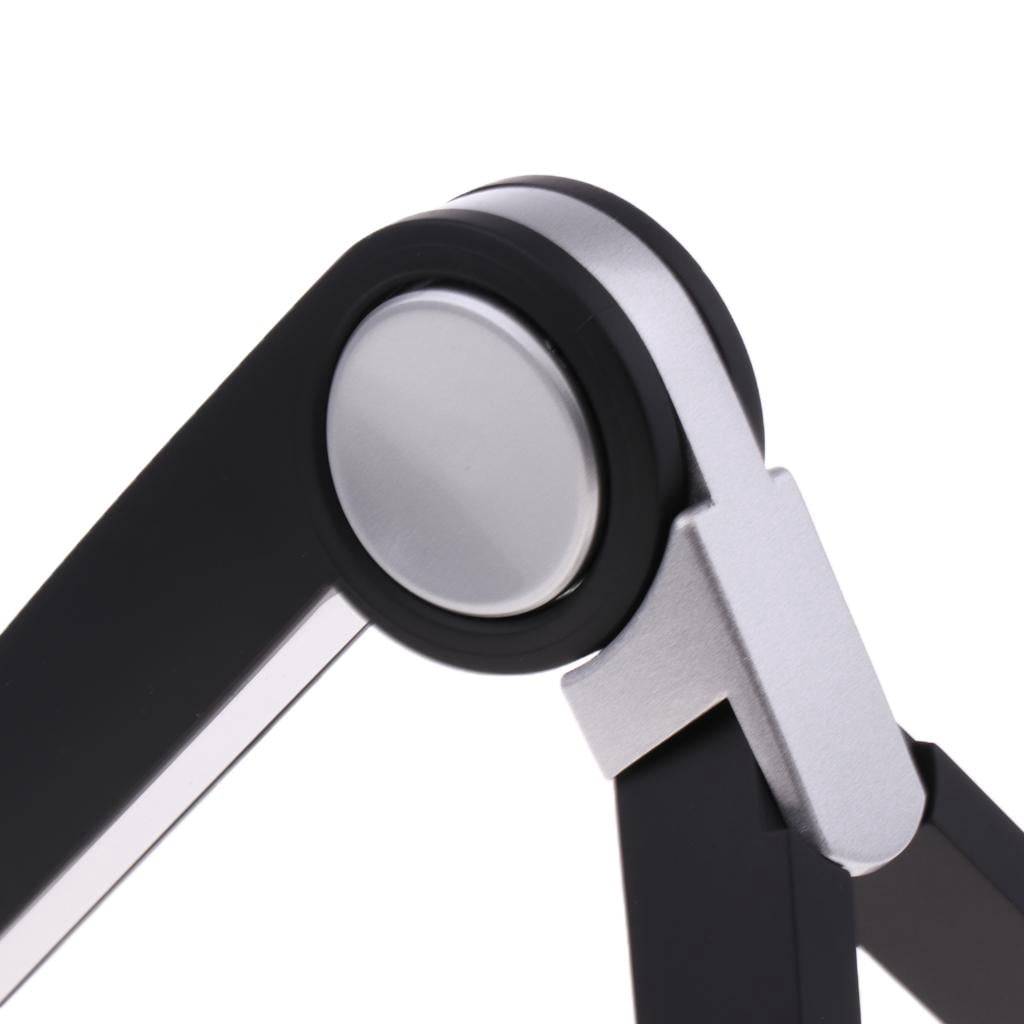 LeeQinersw Aluminum Adjustable Foldable Stand Holder Tripod Laptop Tablet#1 Black