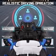 thumbnail image 6 of Licensed Porsche 24V Go Kart Ride on Toys Electric Go Kart for Boys Girls Age 6-12 Years Old, Blue, 6 of 10