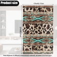 thumbnail image 3 of SCRAWLGOD Vintage Cow Print American Tribal Beige Blue 3 PCS Non Slip Headrest Protector for Recline Chair Waterproof Recliner Headrest Cover 17x27in PU Leather Couch Head Rest Slipcover, 3 of 7