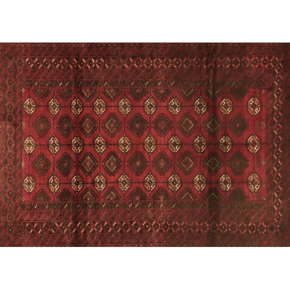 Ahgly Company Indoor Rectangle Persian Brown Traditional Area Rugs, 8' x 12'