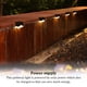 thumbnail image 5 of Toystoory Paquete de 4 luces solares para pasarela, lámpara de paisaje de calle, herramienta de iluminación recargable para exteriores, jardín, Patio, Iluminación y accesorios Luz blanca Toystoory HA065119-01, 5 of 6