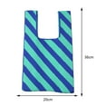 thumbnail image 3 of Striped Lady Top-handle Bags Fashion Knit Wrist Tote Portable for Work (Style 7), 3 of 8
