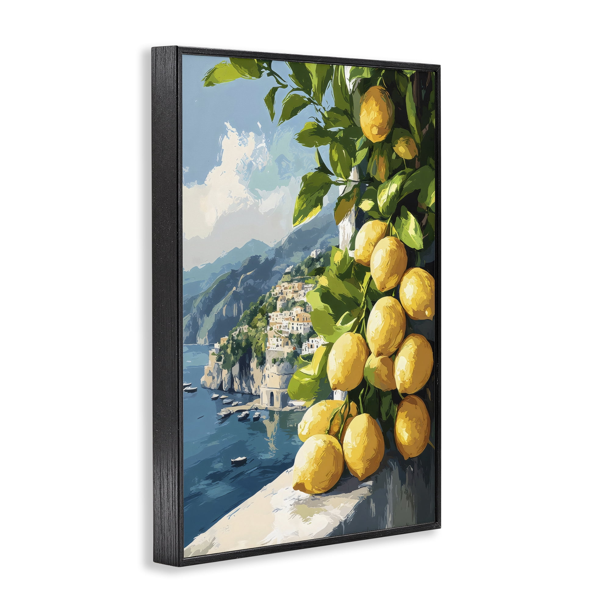 Stupell Industries Lemon Terrace Amalfi View Black Framed Giclee Art, design by Creative Studio