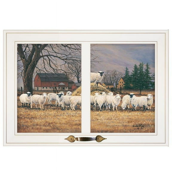 Wool Gathering by Bonnie Mohr Printed Wall Art Wood Multi-Color