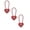 Red, variant on ZOURIH 1 Pack Combination Lock,3 Digit Heart Shaped Padlock for School Gym Locker,Cable Luggage Locks,Sports Locker Lock,Luggage,Fence,Backpack,Valentine Gift,Black