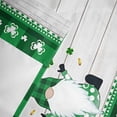 thumbnail image 6 of Happy St. Valances for Windows Patrick's Day Gnome Shamrock on Rustic Wooden Grain Rod Pocket Curtain Valance Window Treatment Short Curtains for Kitchen Living Room, 60"x18", 6 of 9
