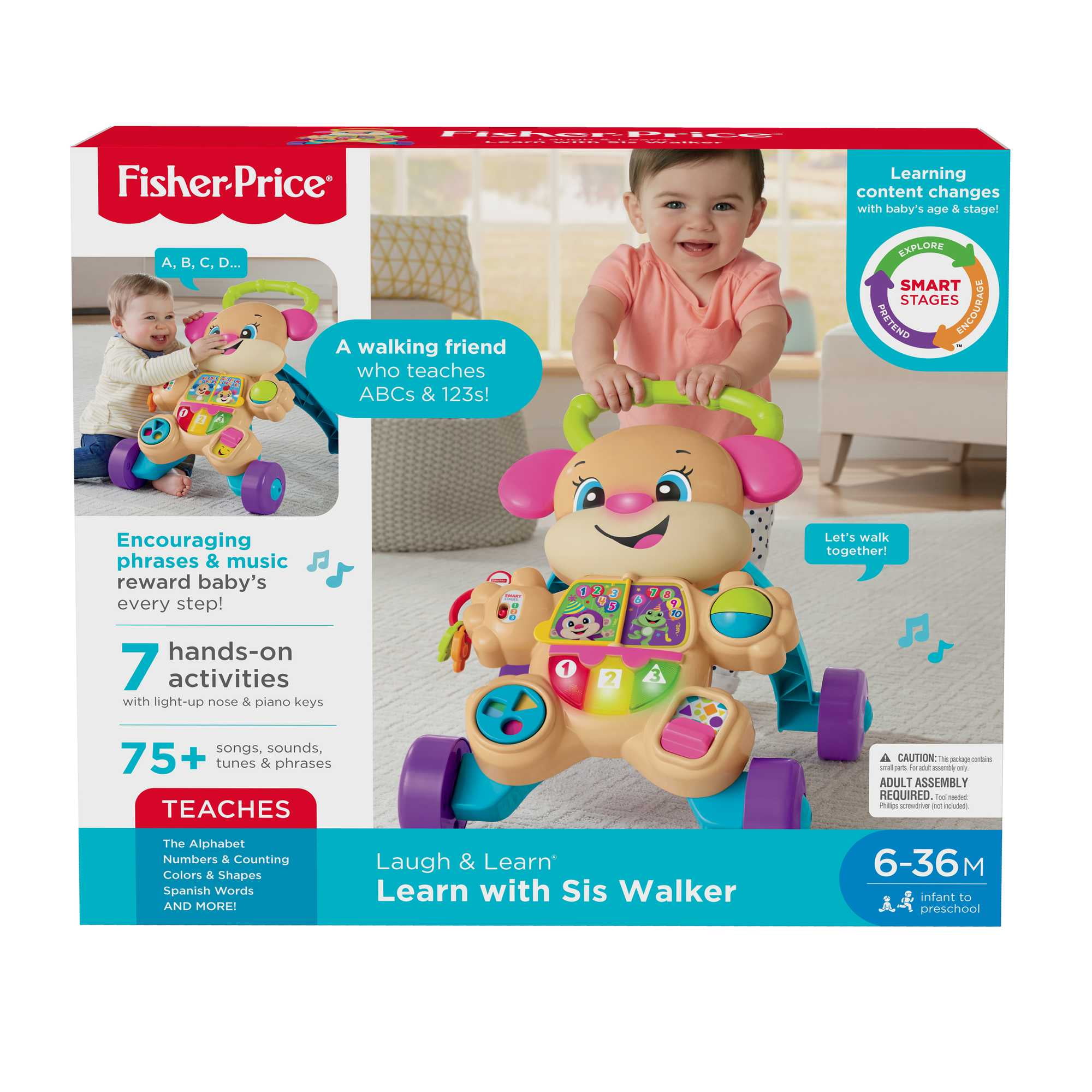 Fisher price stroll along walker walmart hotsell