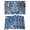 Blue, variant on Green Gourd Placemats Set of 4 Modern Abstract Art Floral Place Mats Indoor Wipeable Table Mats Washable Cloth Dining Table Placemats for Kitchen Holiday Party Home Decor 13x19 Inch