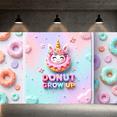 thumbnail image 5 of Decorative Unicorn Doughnut Birthday Banner for Kids Party Celebration Event, 5 of 7