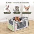 thumbnail image 4 of Transportín para gatos Pawaii aprobado por la TSA Airline con etiqueta de identificación de 6 kg, 4 of 9