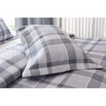 thumbnail image 2 of ArtLover Grey Plaid Quilt Set - Twin GREY King 3 Piece Casual, 2 of 5