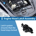 thumbnail image 2 of Conjunto de pestillo del capó Unique Bargains para Nissan Qashqai 2017-2019, liberación del pestillo del capó del motor No.65601DF30A 1 Pcs, 2 of 7