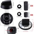 thumbnail image 4 of Walmine Burner Knob Kit Stove Knobs KN002 with Inserts Kit Replacement for Whirlpool, Replaces AP5641247 RK103, 4 of 4
