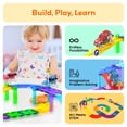 thumbnail image 5 of PicassoTiles Magnetic Racing Cars for Kids – 2PCS Vehicle Set for Magnetic Tile Race Track, STEM Construction Building Blocks Educational Toy, 5 of 10