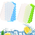 thumbnail image 1 of Bandejas para cubitos de hielo, bandejas flexibles y de fácil liberación para cócteles, bebidas de whisky, 1 of 6
