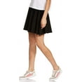 thumbnail image 3 of Stylore Women's Basic Versatile Stretchy Casual Mini Skater Skirt Black XL, 3 of 5