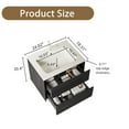 thumbnail image 4 of 24" Pre-Assembled Bathroom Vanity with Sink: Wall-Mounted Floating Plywood, 2 Drawers, White Ceramic Basin, , Dark Oak Woodgrain, 4 of 6