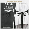 thumbnail image 5 of AOWOO Funny Cooking Aprons for Men Women - Cotton Apron with 2 Pockets for Dad Mom, Adjustable Kitchen Cooking Aprons, BBQ Grilling Chef Apron - Father's Day Gifts for Dad Husband, 5 of 7