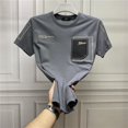 thumbnail image 3 of Camiseta de hombre, ropa de calle, camisetas para hombre, ropa superior, estética, jaspeado, poliéster, genial, gótica, grunge, informal, divertida, original, música, XL, 3 of 5