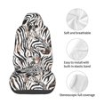 thumbnail image 4 of Wukai Leopard And Zebra Full Set Car Seat Covers with Soft Padding Universal Auto Front Seats Protector and Cushion Mat, 4 of 5
