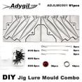 thumbnail image 4 of Adygil Fishing Jigging Lure Mold Kits 5oz, 5.5oz, 7.5oz,3 Cavities, 91pcs/Pack,Without Handle, 4 of 5