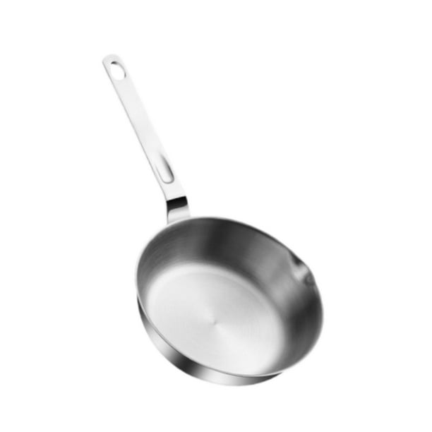 Sartén de acero inoxidable para cocinar huevos, sándwiches y huevos. 16 cm