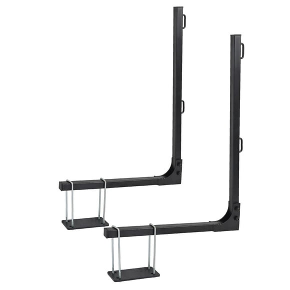ECOTRIC RV Portable Waste Tote Tank Carrier RV Camper Trailer Bumper Rack Support Bracket with Heavy-Duty Hardware and Straps Fits 4-4.5 inches Wide and 3.6-6 inches High Bumpers