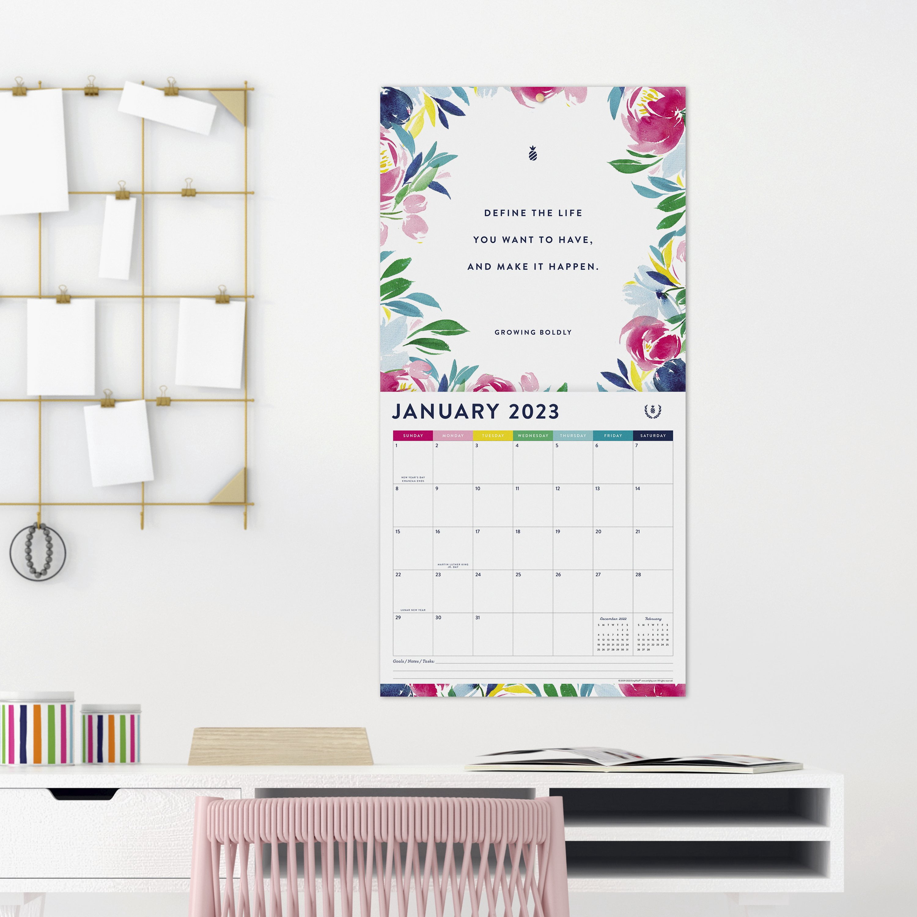 2023 Wall Calendar, Simplified by Emily Ley, 12" x 12" by Mead (WMDL7128-23)