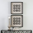 thumbnail image 2 of Uttermost Geode Fir Glass Fabric and Stone Wall Art in Black and Natural, 2 of 4