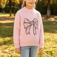 thumbnail image 6 of CYRBOKO Sweaters for Girls, Winter Warm Long Sleeve Soft Casual Knitted Tops Pink Size 7-8 T, 6 of 6