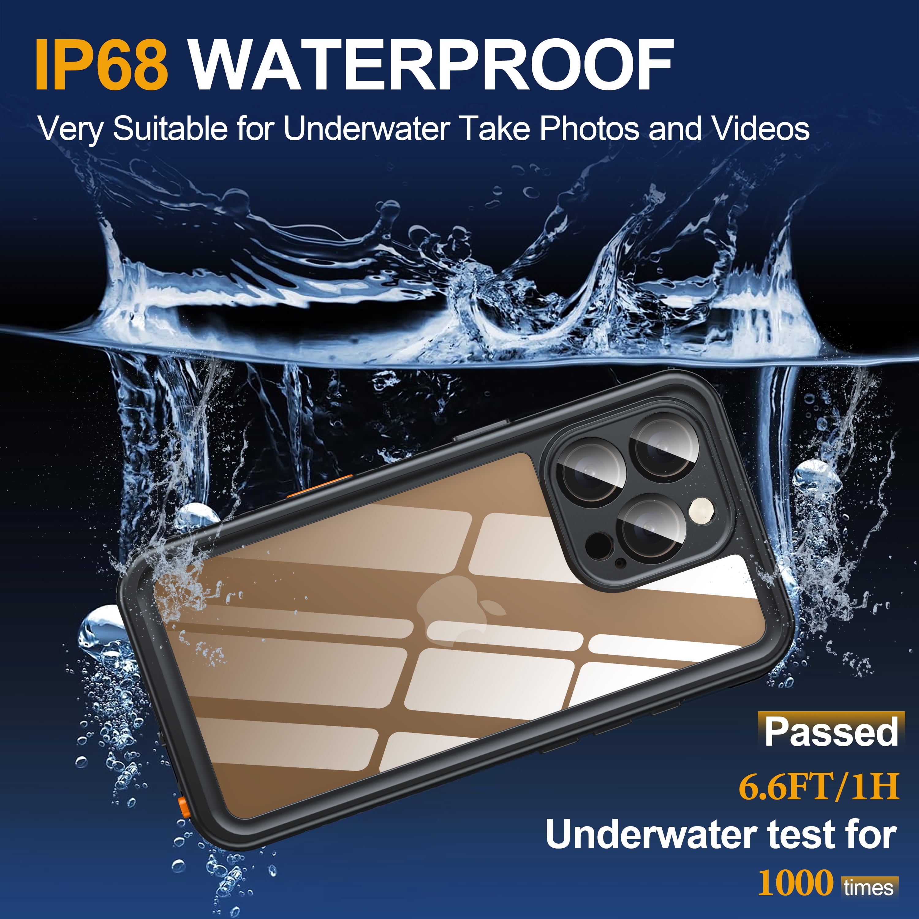 ANTSHARE For iPhone 16 Plus Case, Waterproof Built-in Screen Protector, [12 FT Military Drop Proof] [Full Body Shockproof] [Dustproof] [IP68 Underwater] Phone Case For iPhone 16 Plus 6.7''- Pink
