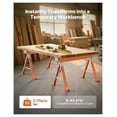 thumbnail image 2 of Saw Horses 2 Pack Heavy Duty 1800lbs Adjustable Height Work Bench Folding Steel Sawhorse for Woodworking, DIY Projects, Construction, 2 of 9