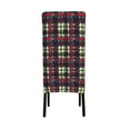 thumbnail image 3 of ZICANCN Vintage Houndstooth Red Plaid Chair Protectors Seat Covers , Dining Chair Slipcovers 1 Piece for Dining Room Hotel Kitchen, 3 of 8