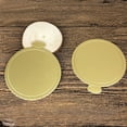 thumbnail image 3 of 100 Pcs Gold Cakeboard Round Cake Circle Base Board Cake Plate Dessert Board Base Display Tray for Wedding Birthday, 3 of 8